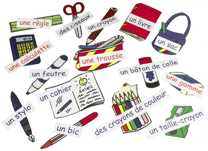 Apprendre les fournitures scolaires en français